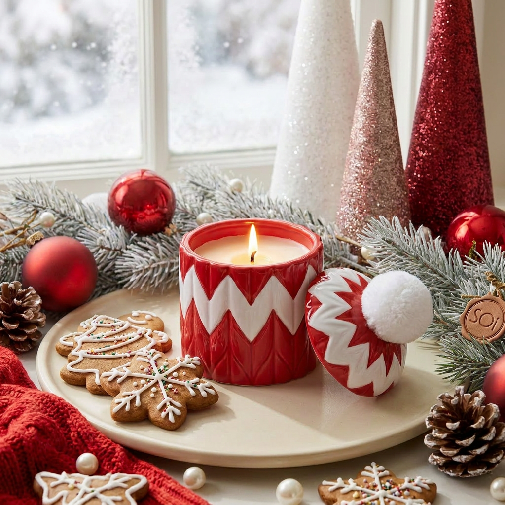 Peppermint Lane 10oz Beanie Candle