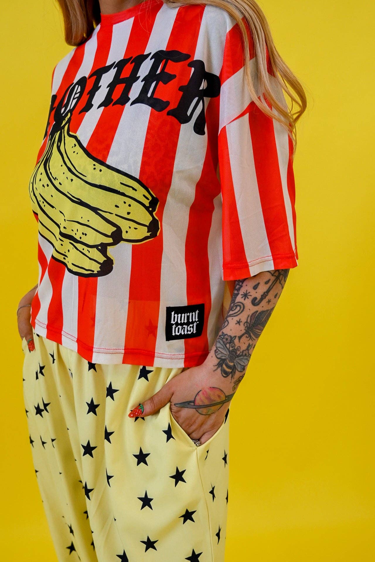 Mind Your Own Bunch Oversized Mesh Top