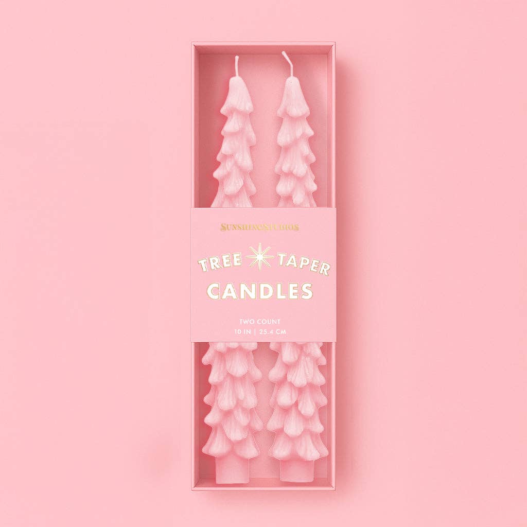 Tree Taper Candles | Pink