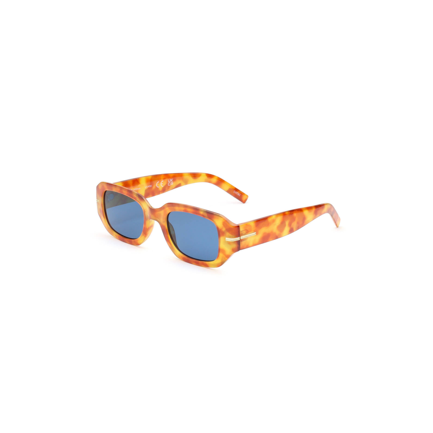 Chunky Square Sunglasses – Amber Tortoise / Smoke