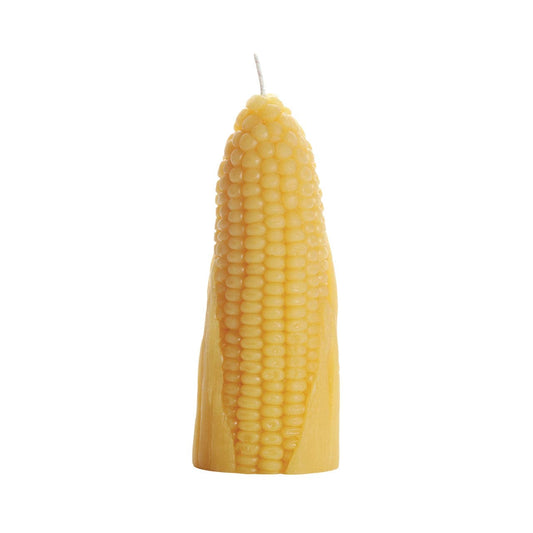 Corn Cob Candle – 100% Pure Beeswax – Hand-Poured