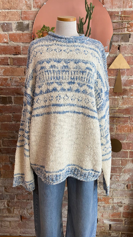 Dani Pattern Sweater in Cloud Combo