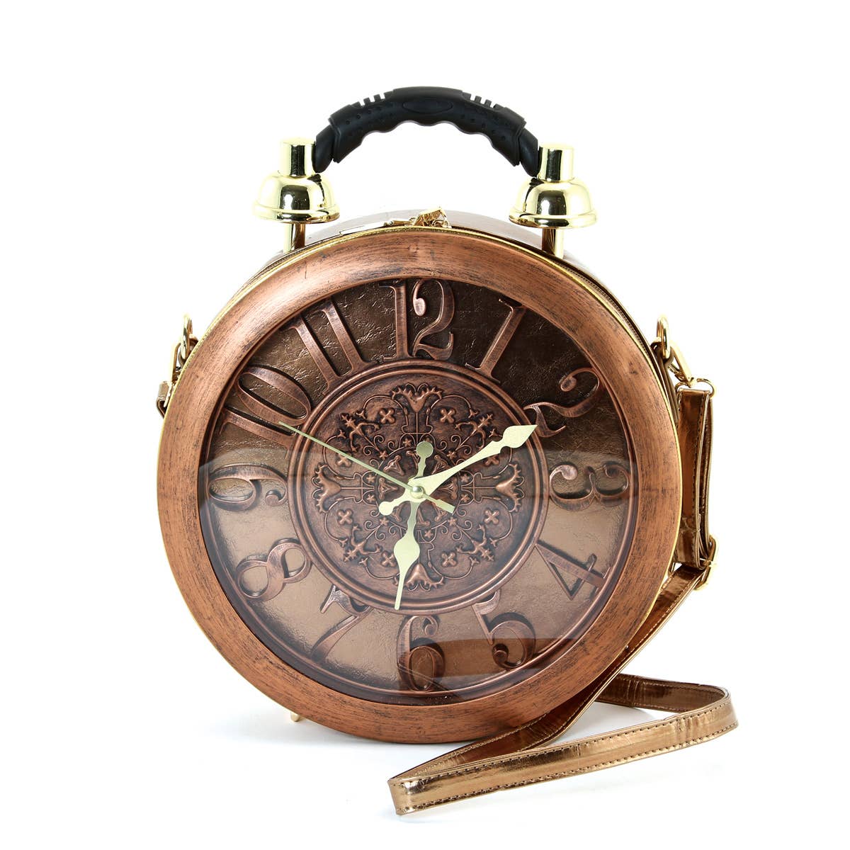 Antique Clock Bag- Fun Working Clock Steam Punk Accessories
