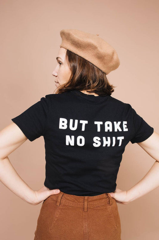 Do No Harm But Take No Shit | Women's Black Graphic T-shirt