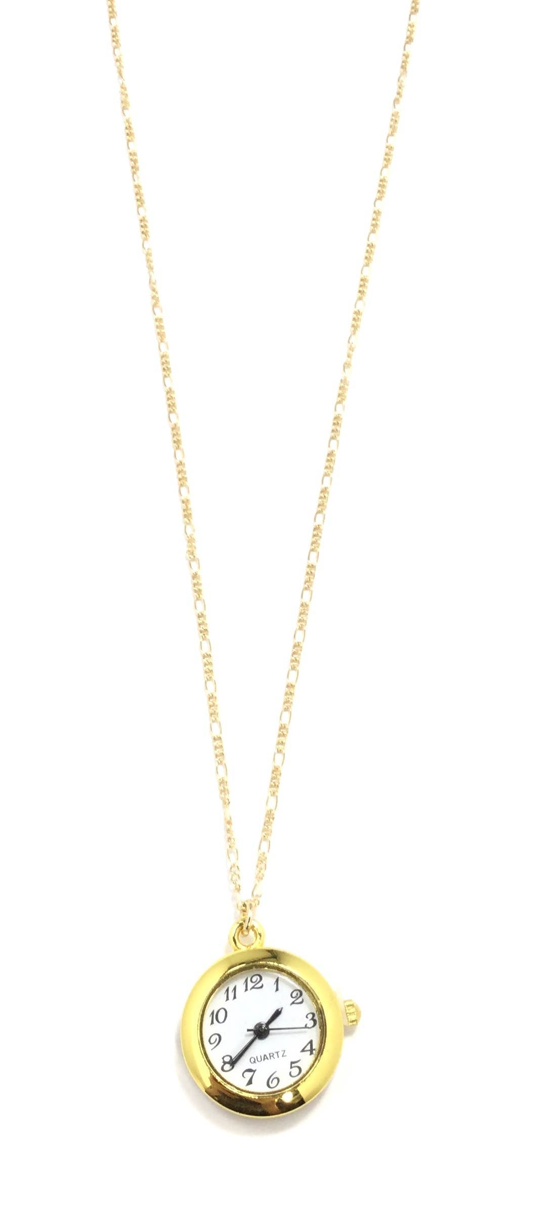 Gold Clock Necklace