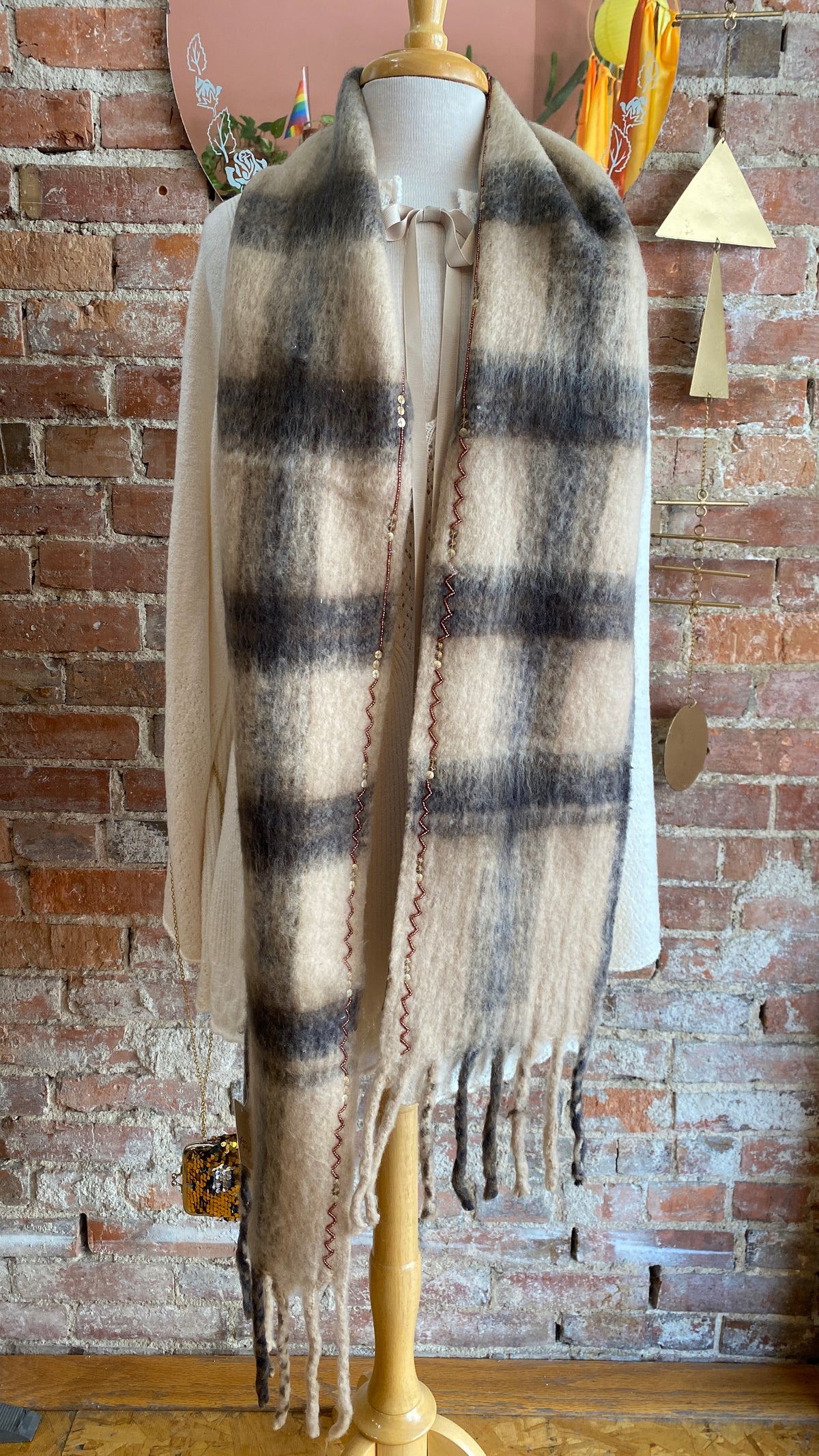 Highland Plaid Skinny Scarf