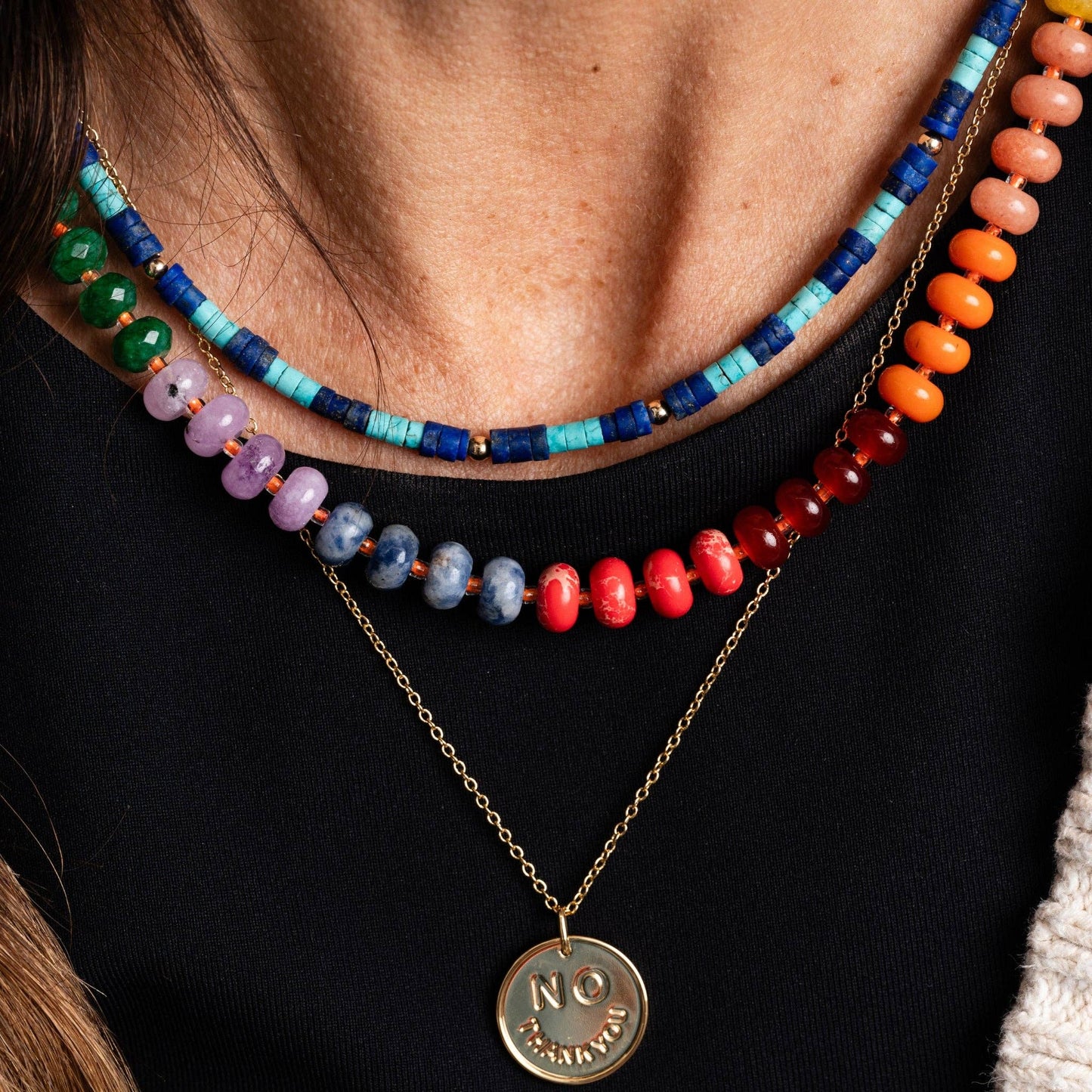 18k PVD stainless steel Carlton Necklace