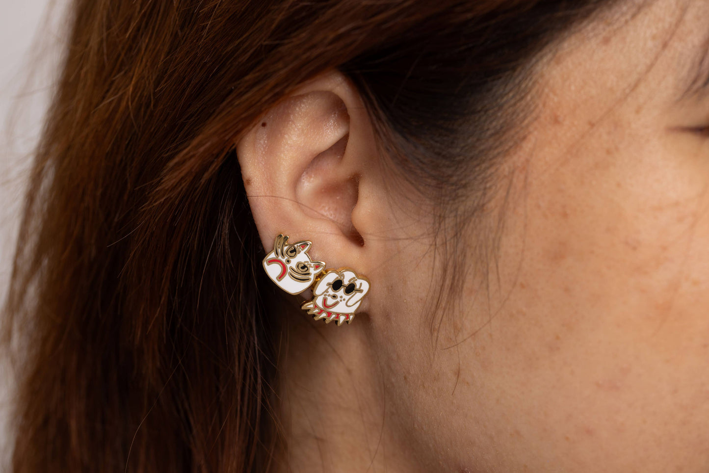 Cat & Dog Earrings by Kristina Micotti - Statement Earrings