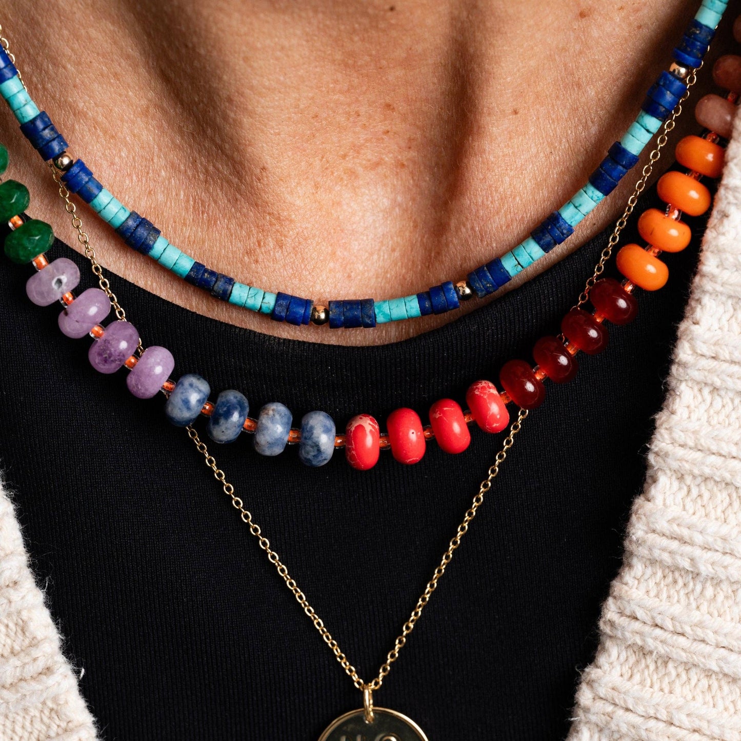 18k PVD stainless steel Carlton Necklace