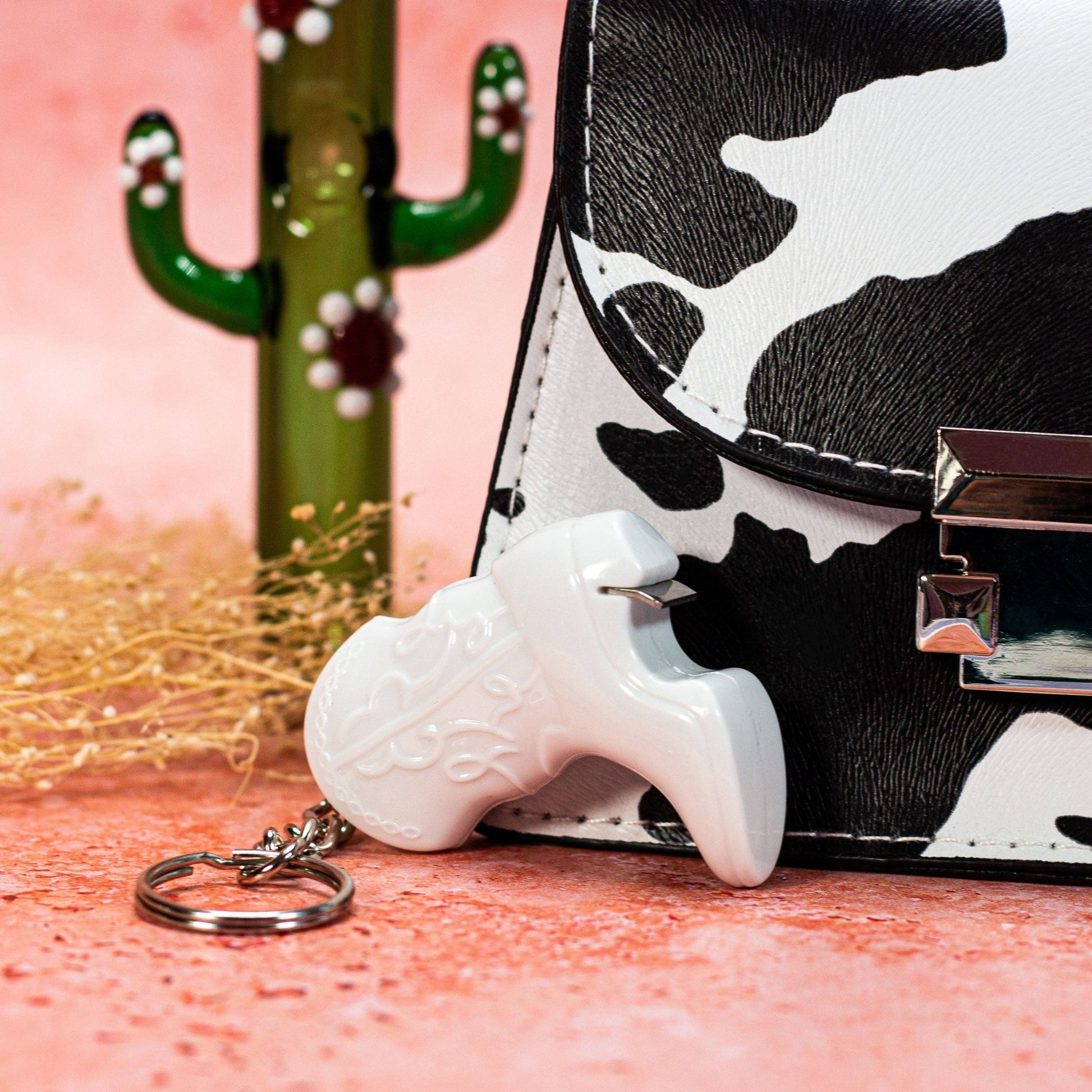 Boot Bottle Opener Keychain - White - Tsuru