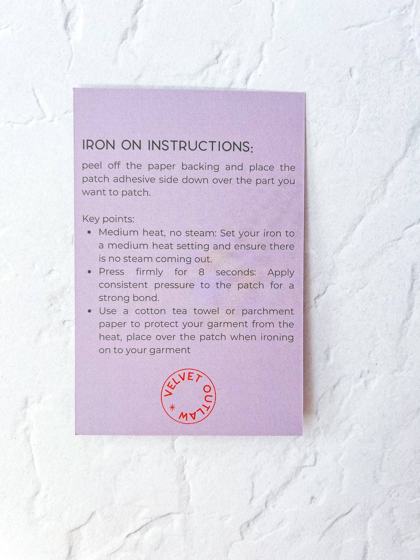 Duck Chain Stitch Iron On Patch
