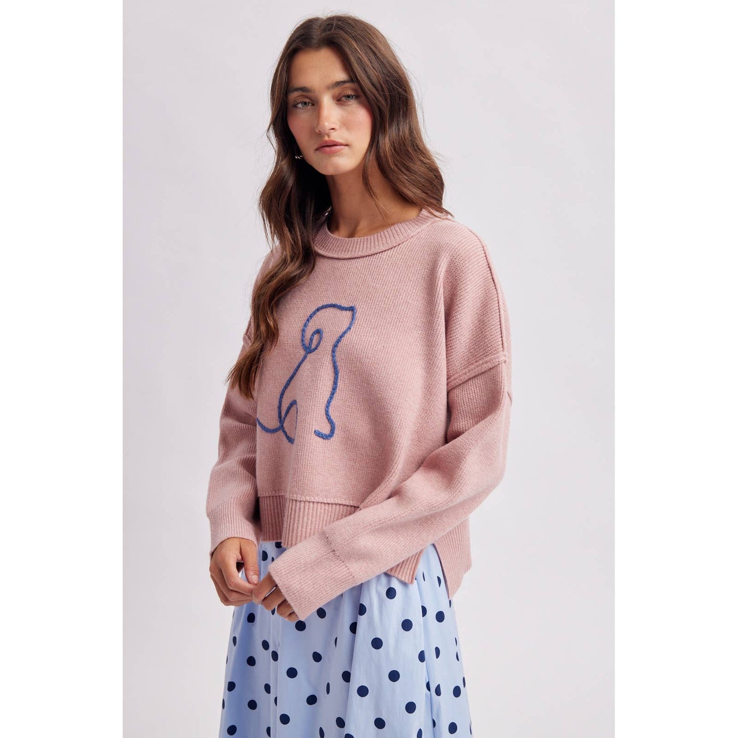 Puppy Graphic Sweater