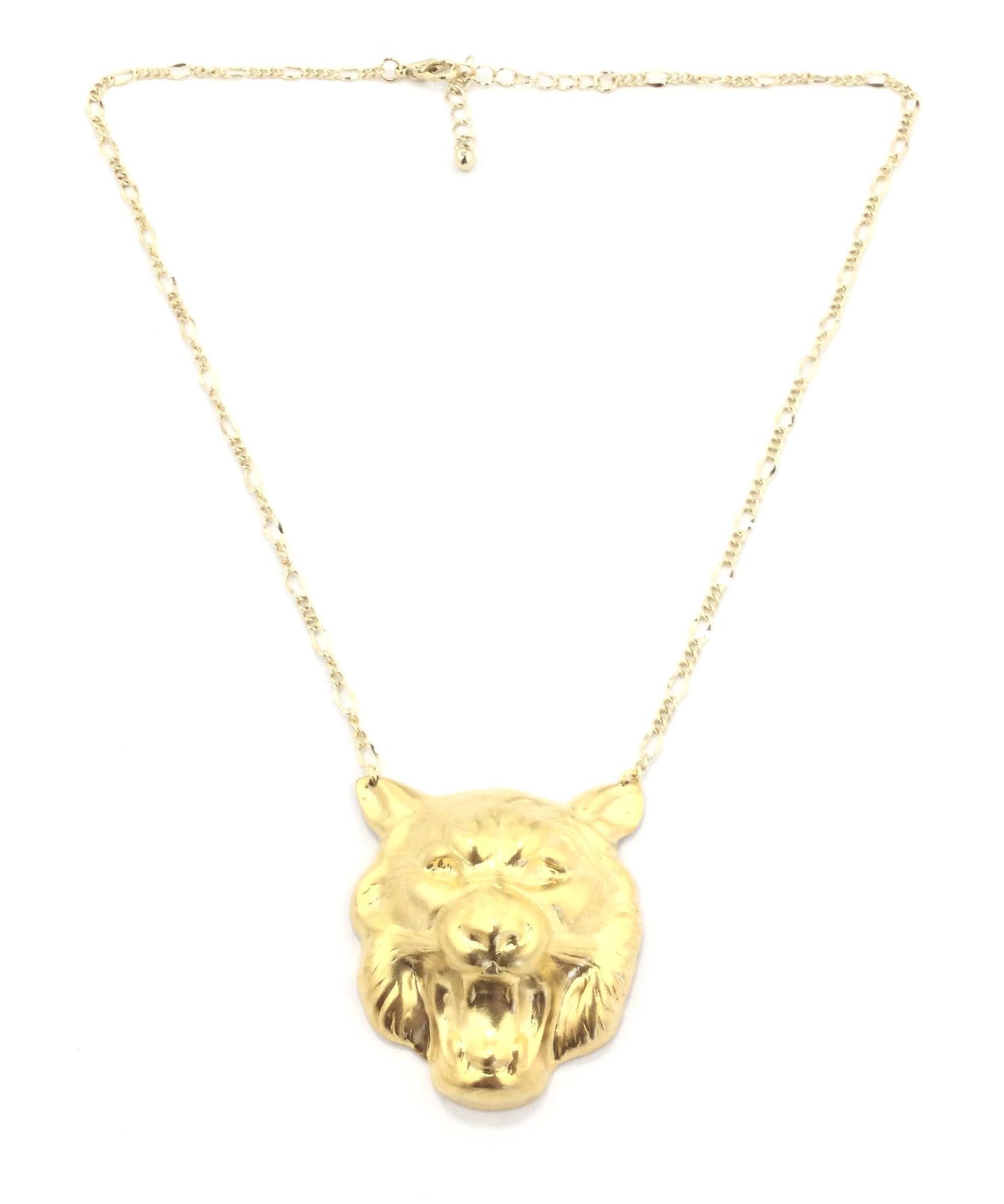 Gold Wolf Necklace