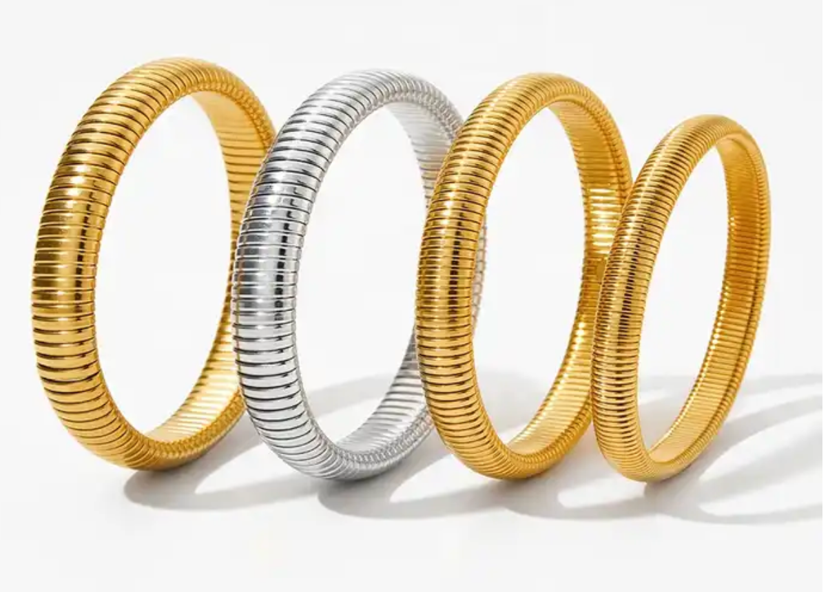  Cobra Tobogas Omega Stretch -Stainless Steel - 14K Gold