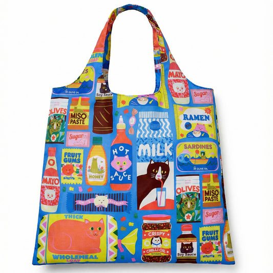 Kawaii Cat Foods Art Sack® | Reusable Artist Tote Bag
