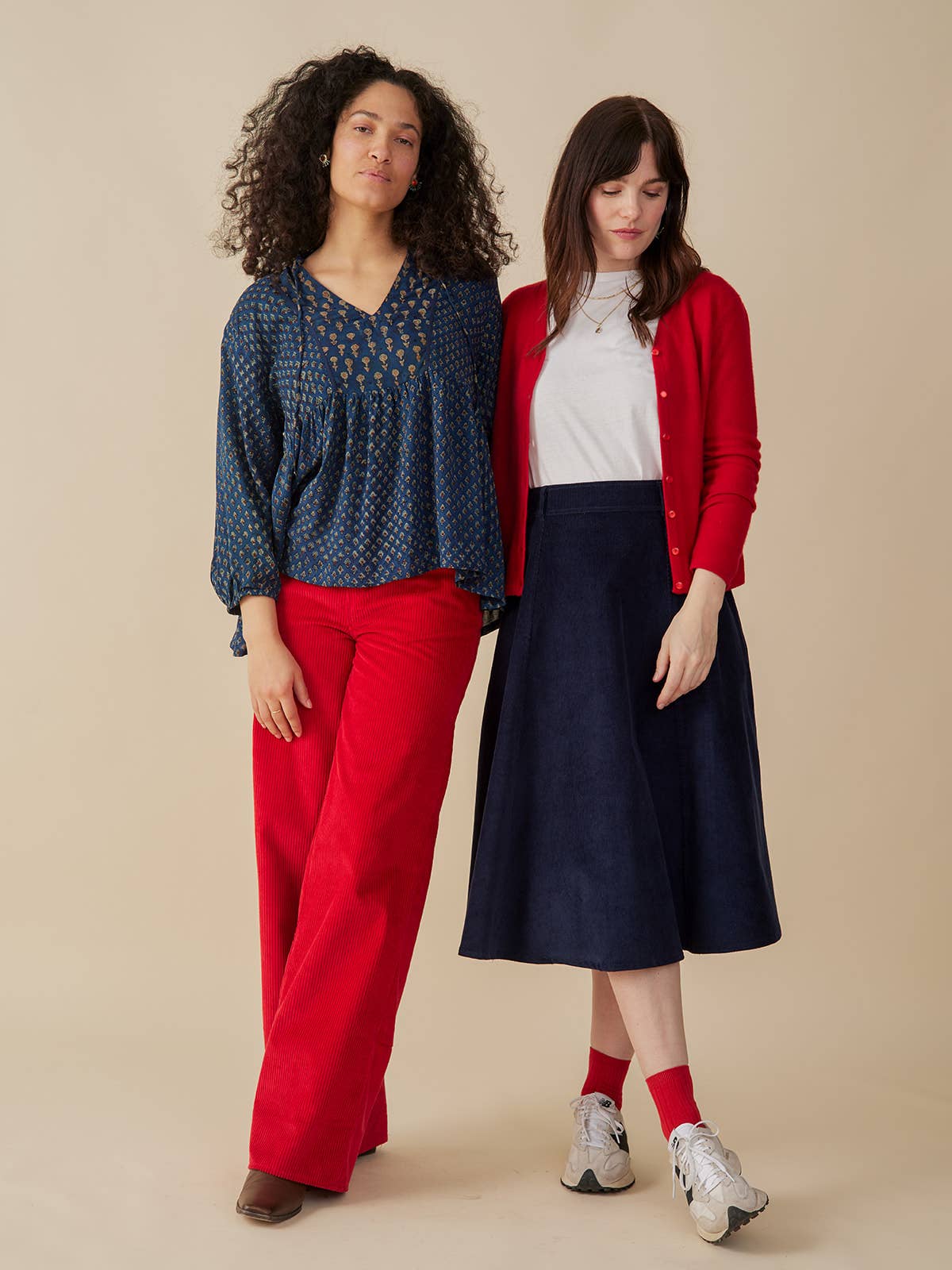 Lucy Pant Red Corduroy