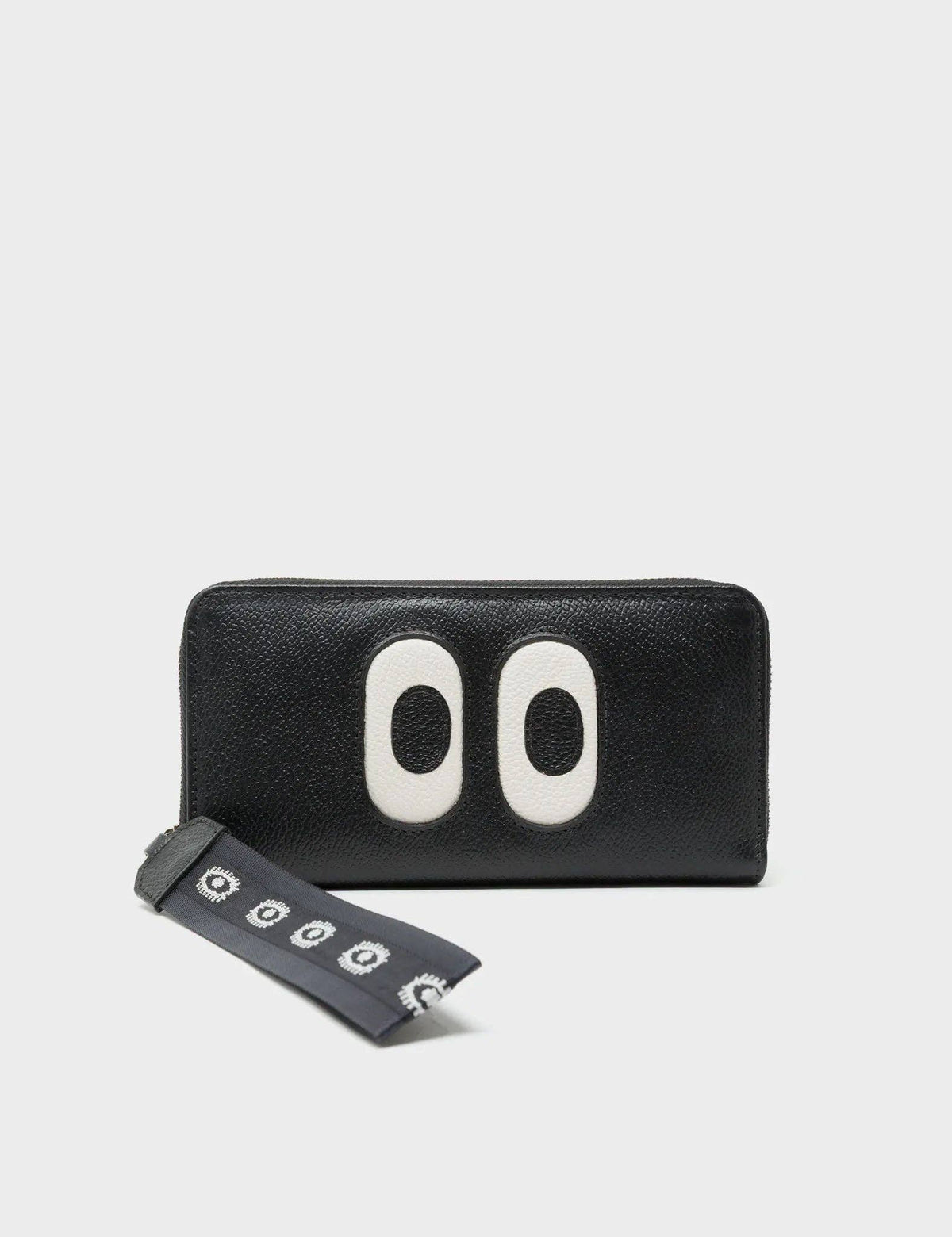 Francis Black Leather Wallet - Look Up Design