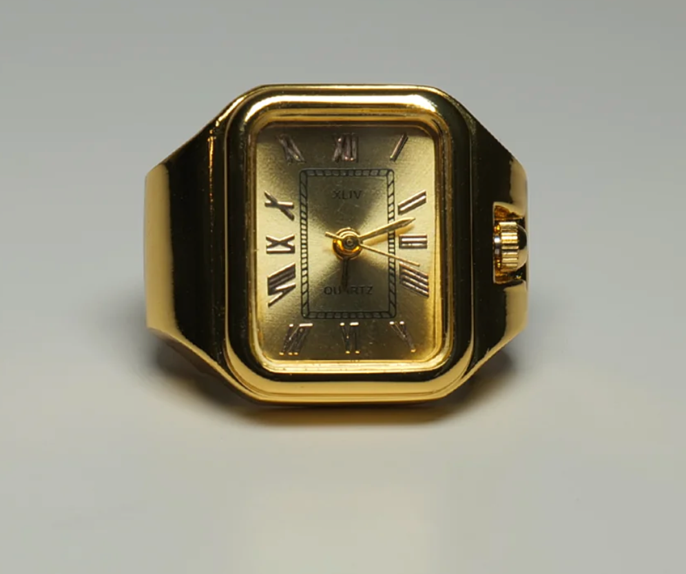 Apollo Watch Ring-Quartz Stretch Ring- Gift Box 
