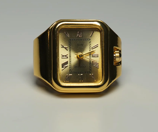 Apollo Watch Ring-Quartz Stretch Ring- Gift Box 