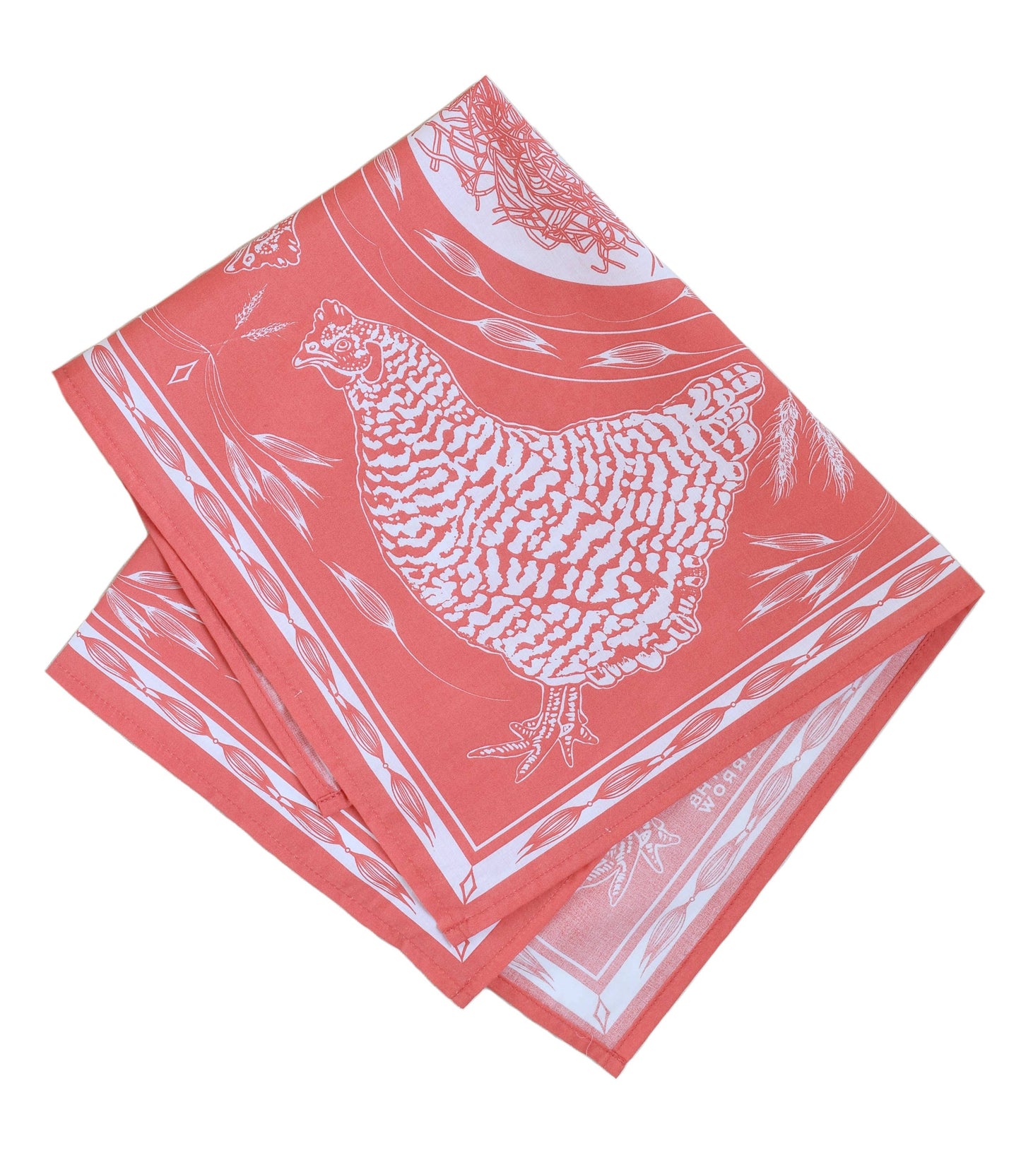 Chicken Bandana - 100% Cotton - Nautical Print - Hanky Ascot