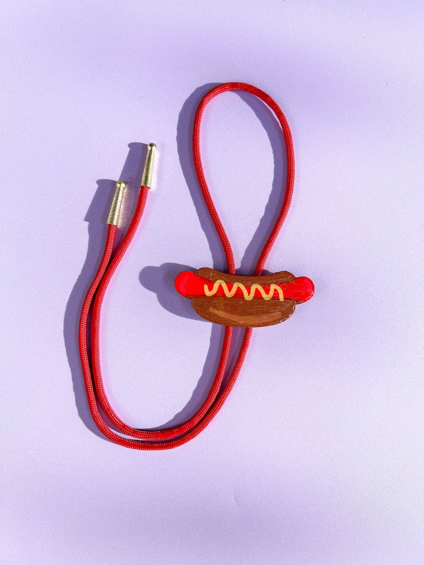 Hot Dog Bolo Tie - Fun Western Accessory