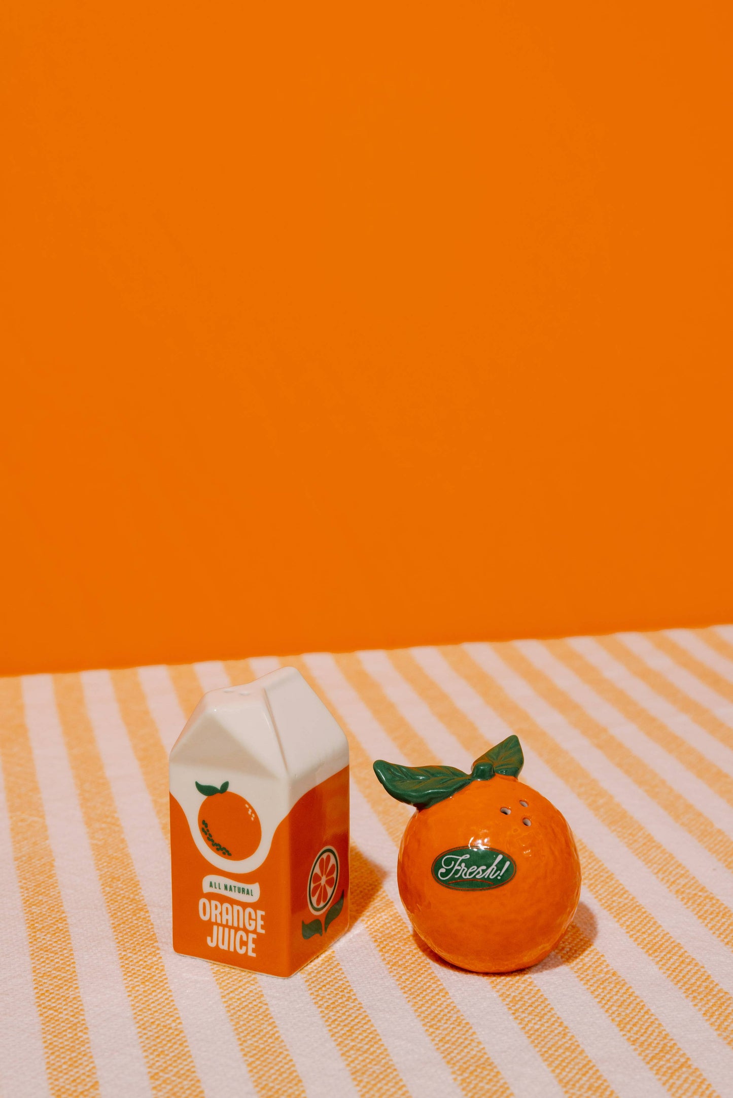 Salt and Pepper Shakers, Orange