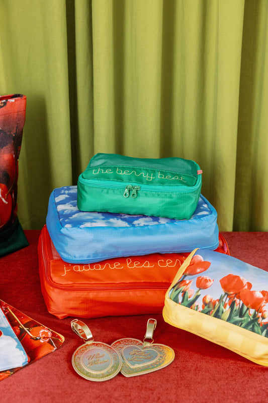 Packing Cube Set, J'adore Les Cerises