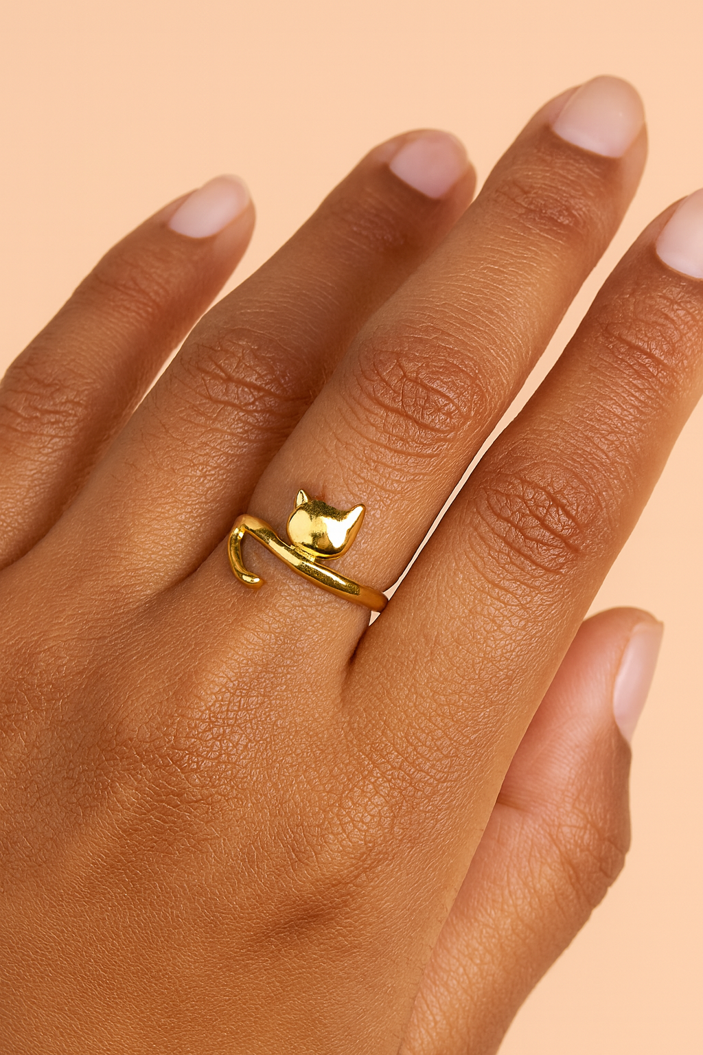 Cat Tails Ring - 18K Gold Plated
