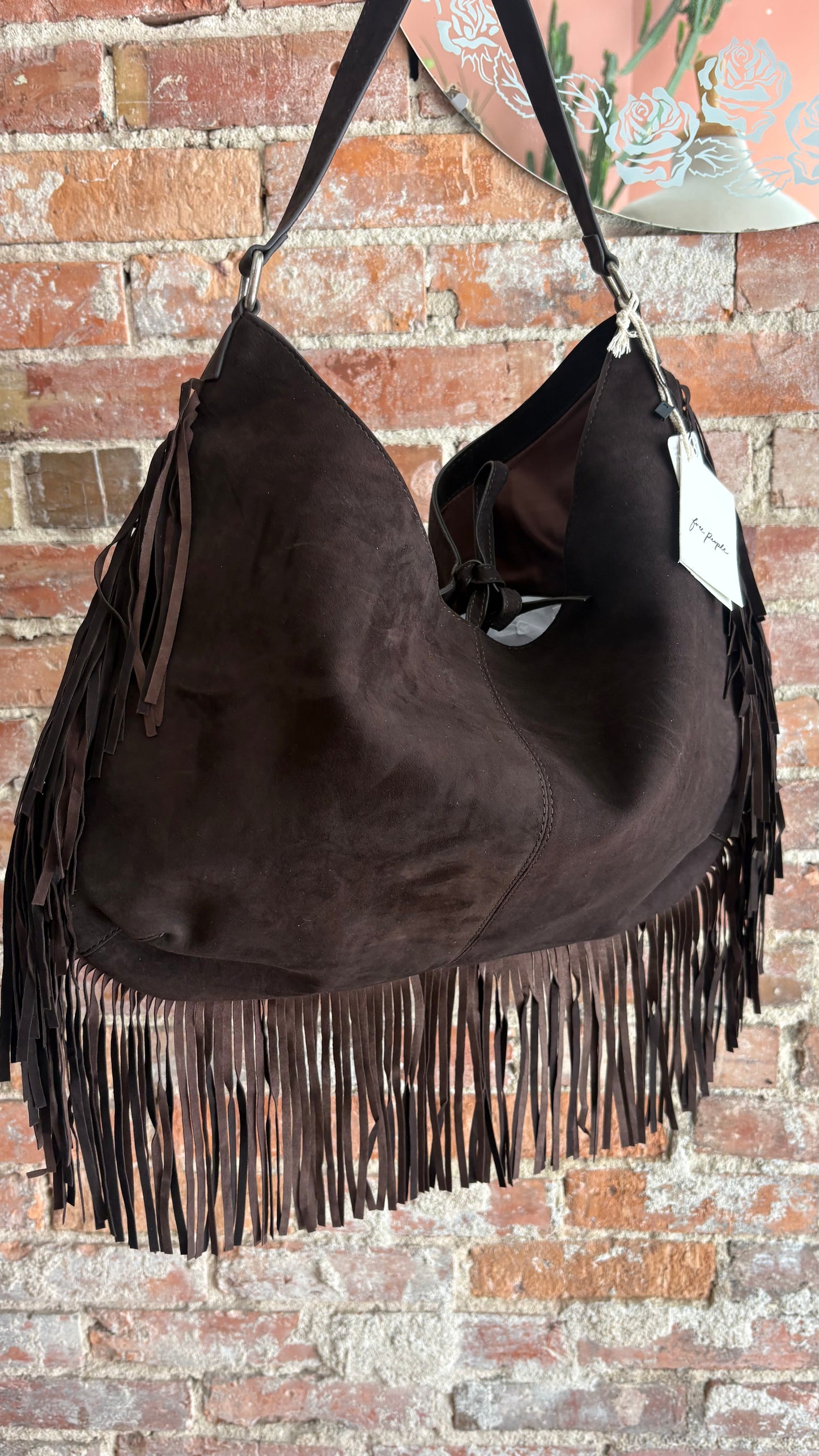 Finn Fringe Shoulder Bag in Espresso