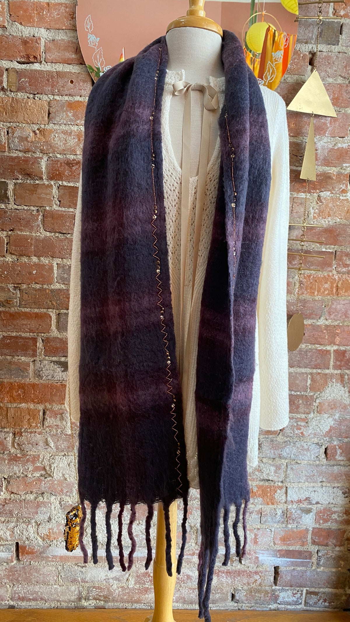 Highland Plaid Skinny Scarf