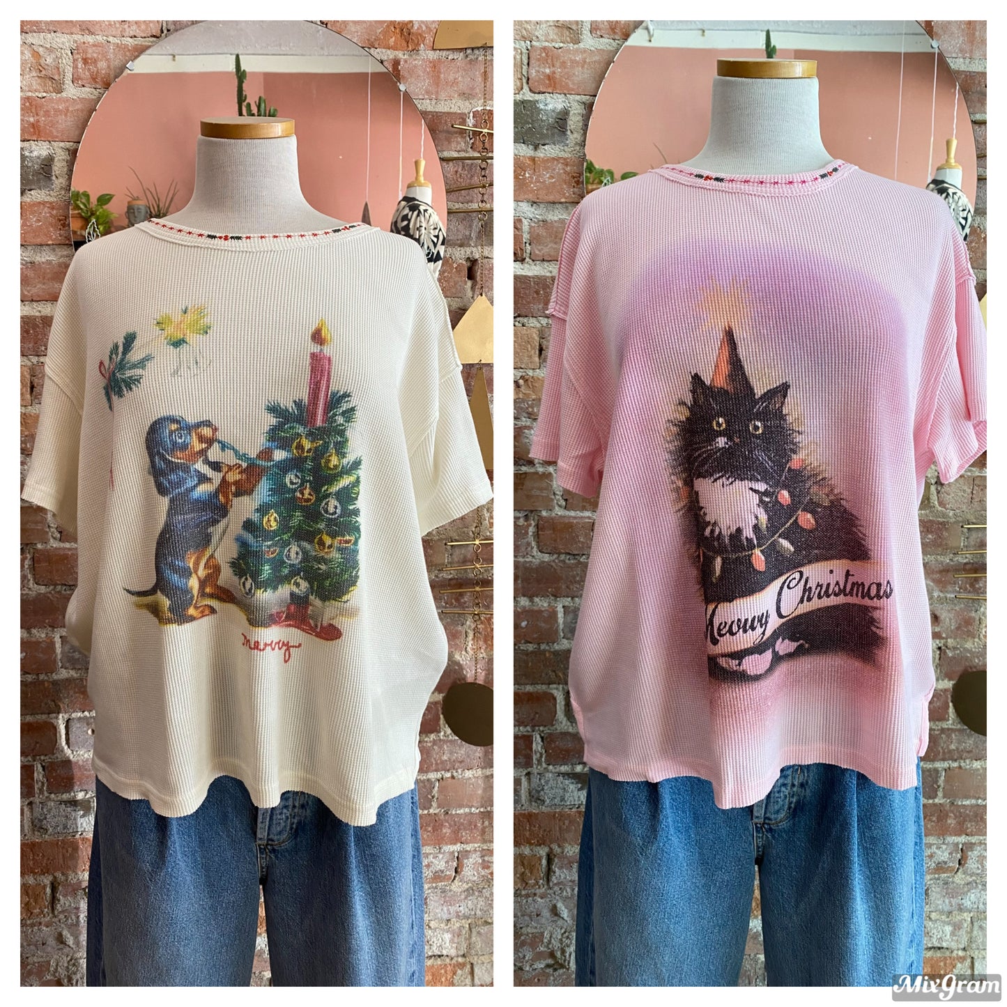 Merry Meowy Tee - Tsuru