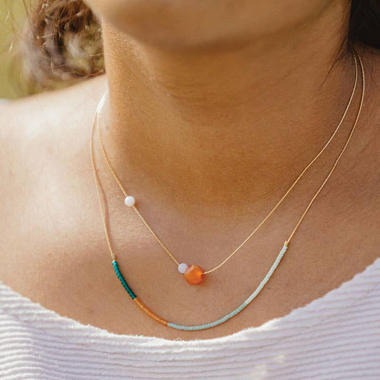 Septima Dusk Beaded Necklace