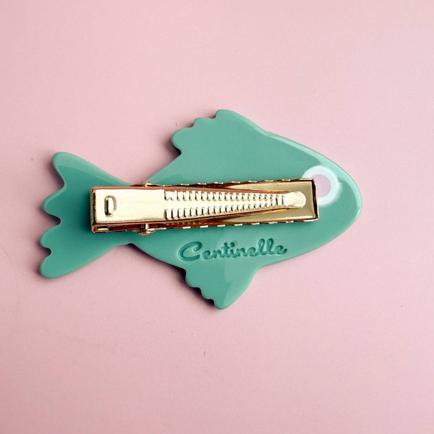 Green Fish Alligator Hair Clip