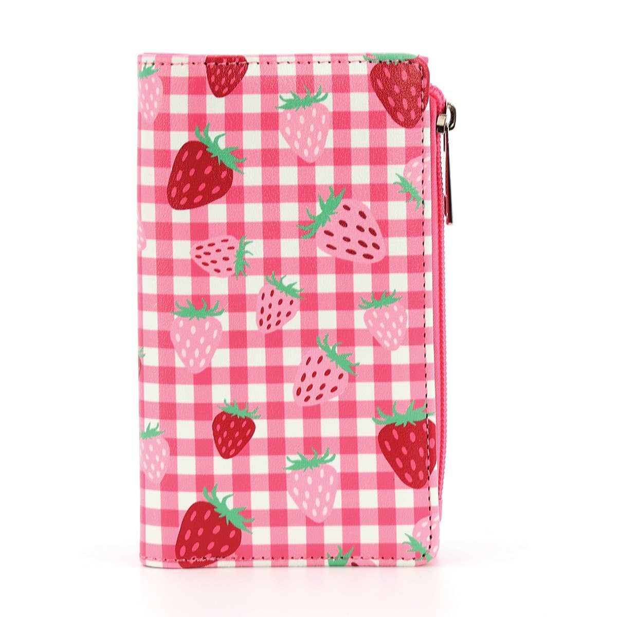 Strawberry Gingham Wallet - Tsuru