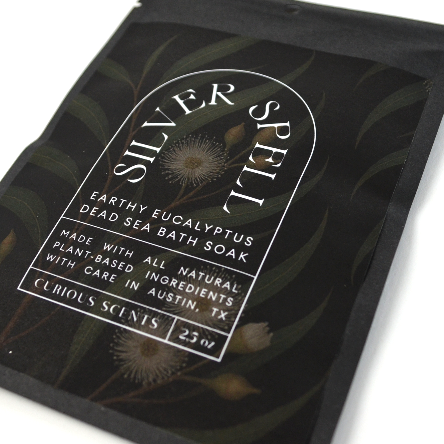 Silver Spell Earthy Eucalyptus Dead Sea Salt Bath Soak Pouch