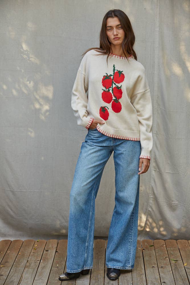 Knit Tomato Sweater