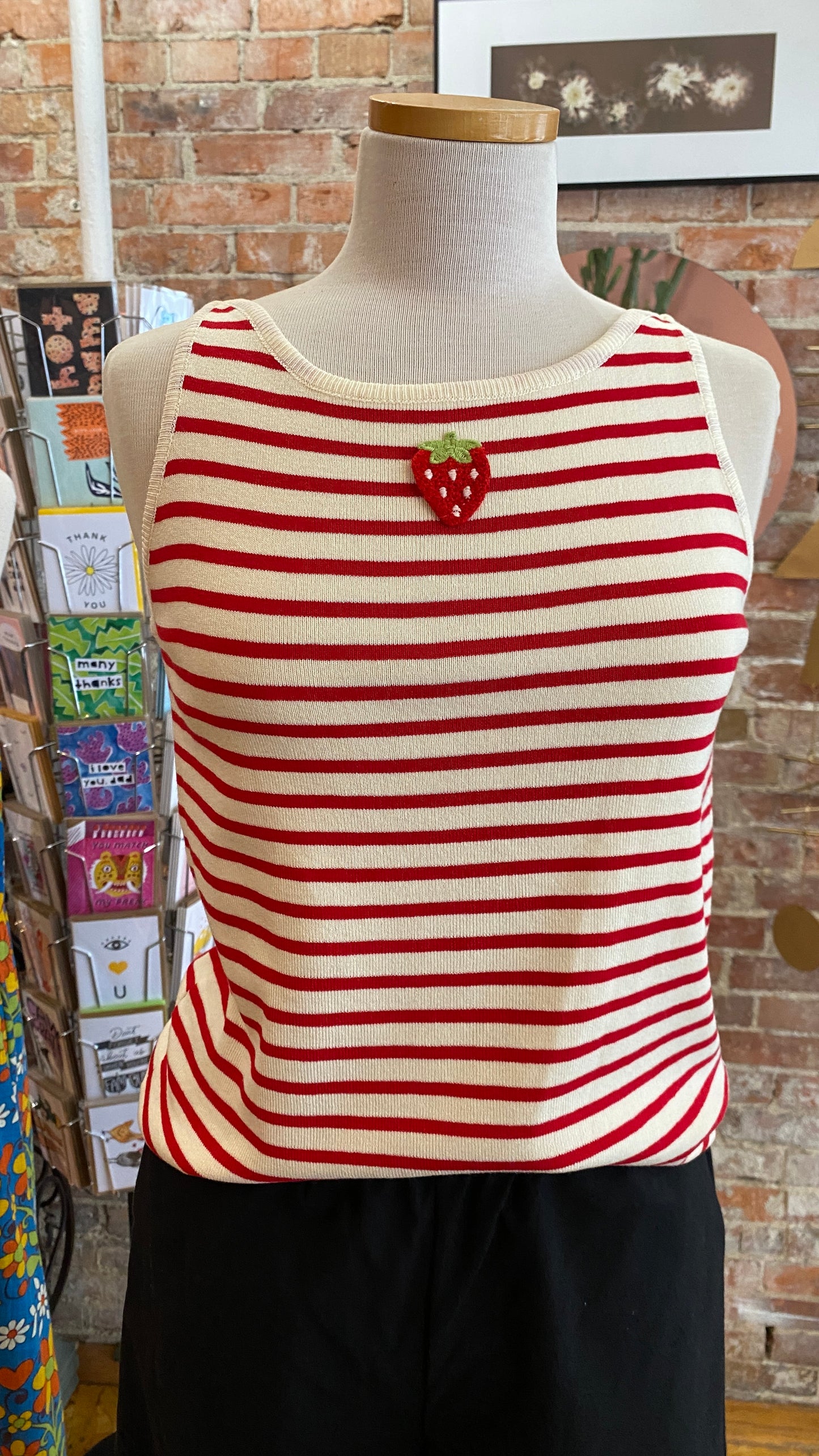 Striped Strawberry Tank