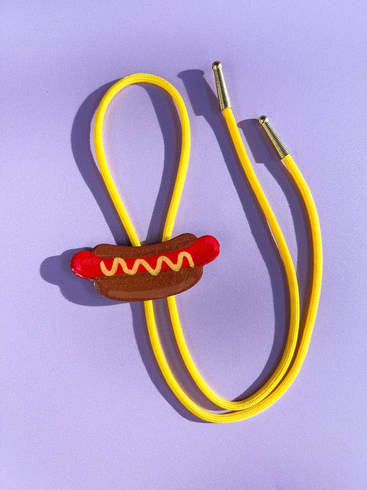 Hot Dog Bolo Tie - Fun Western Accessory