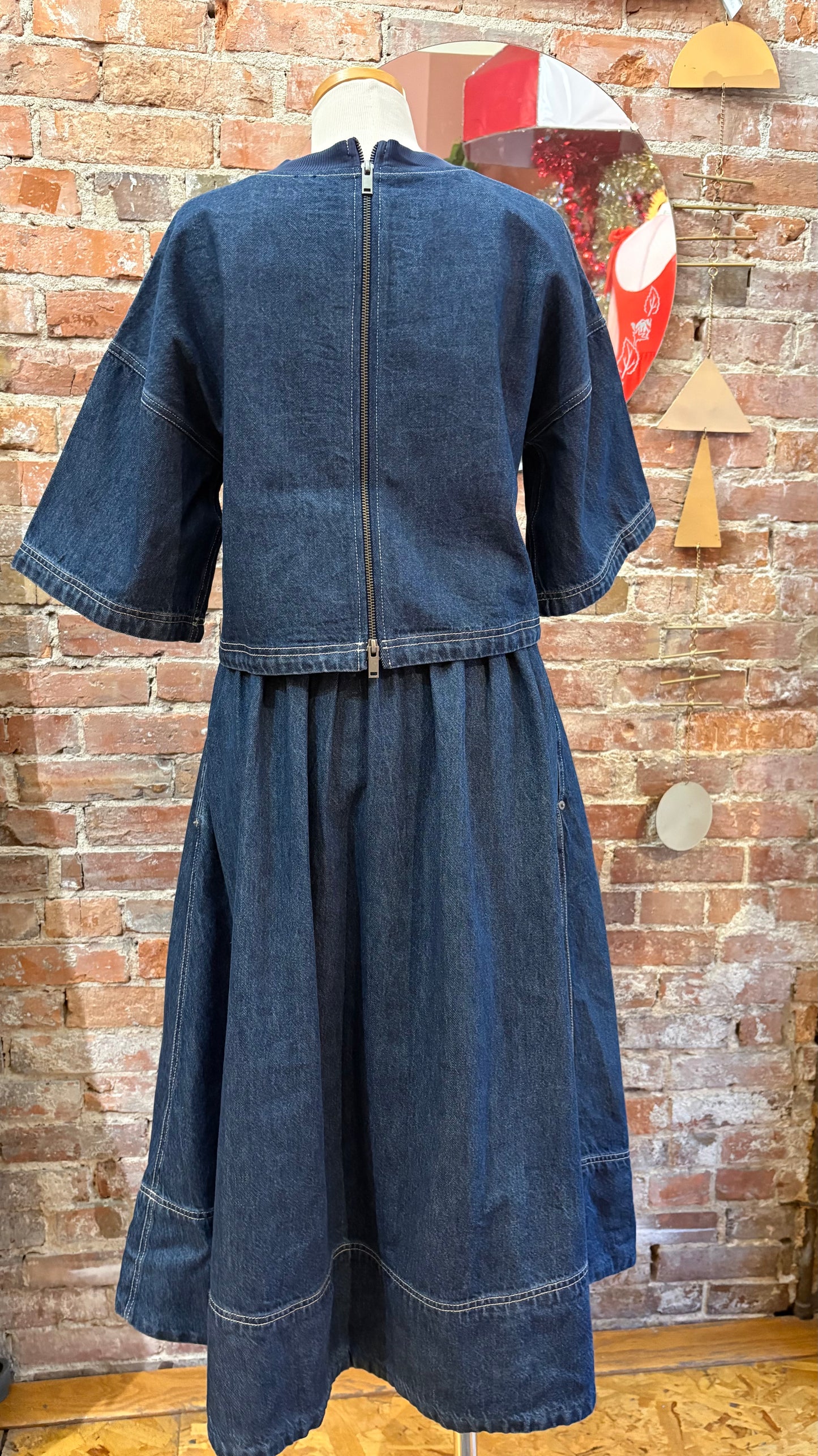 Westly Denim Skirt Set