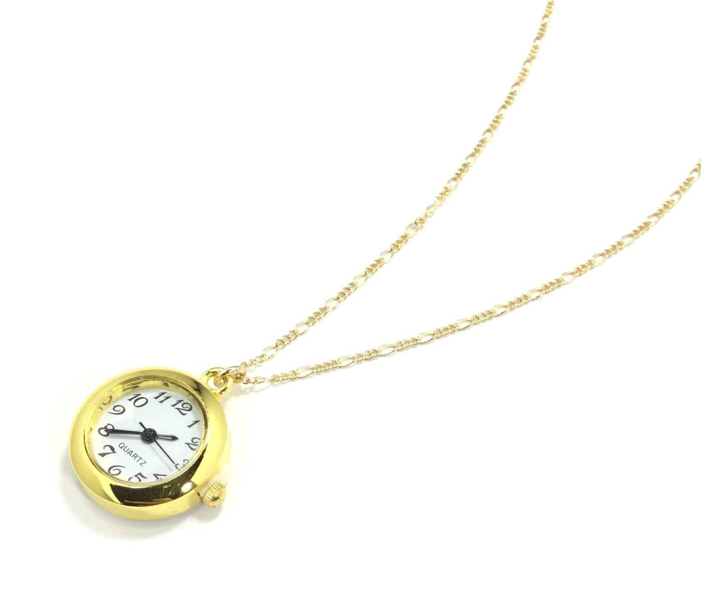 Gold Clock Necklace