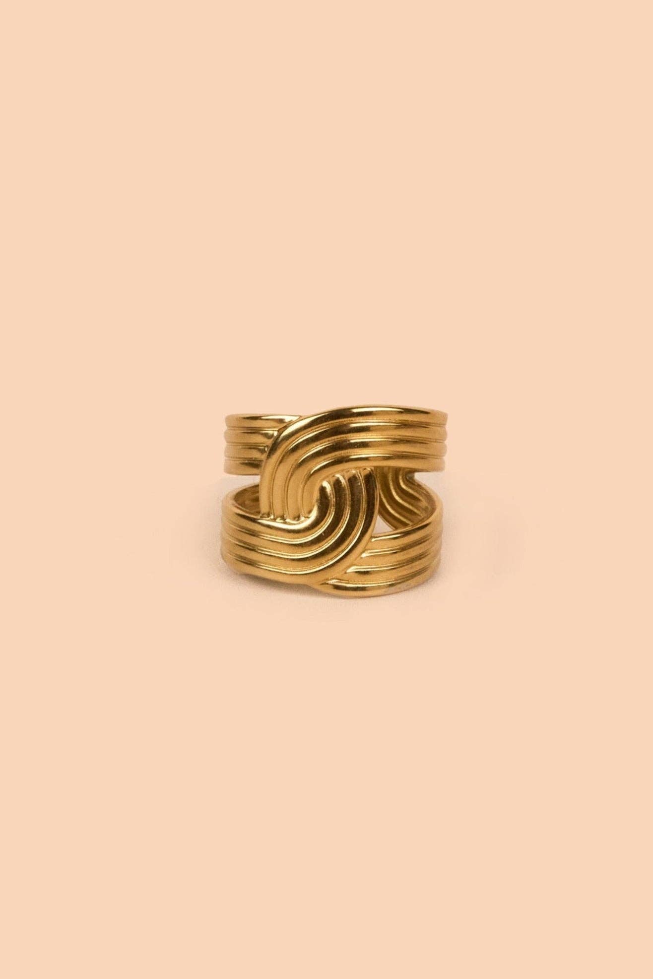 2 Become 1 Ring - 18K Gold Plated