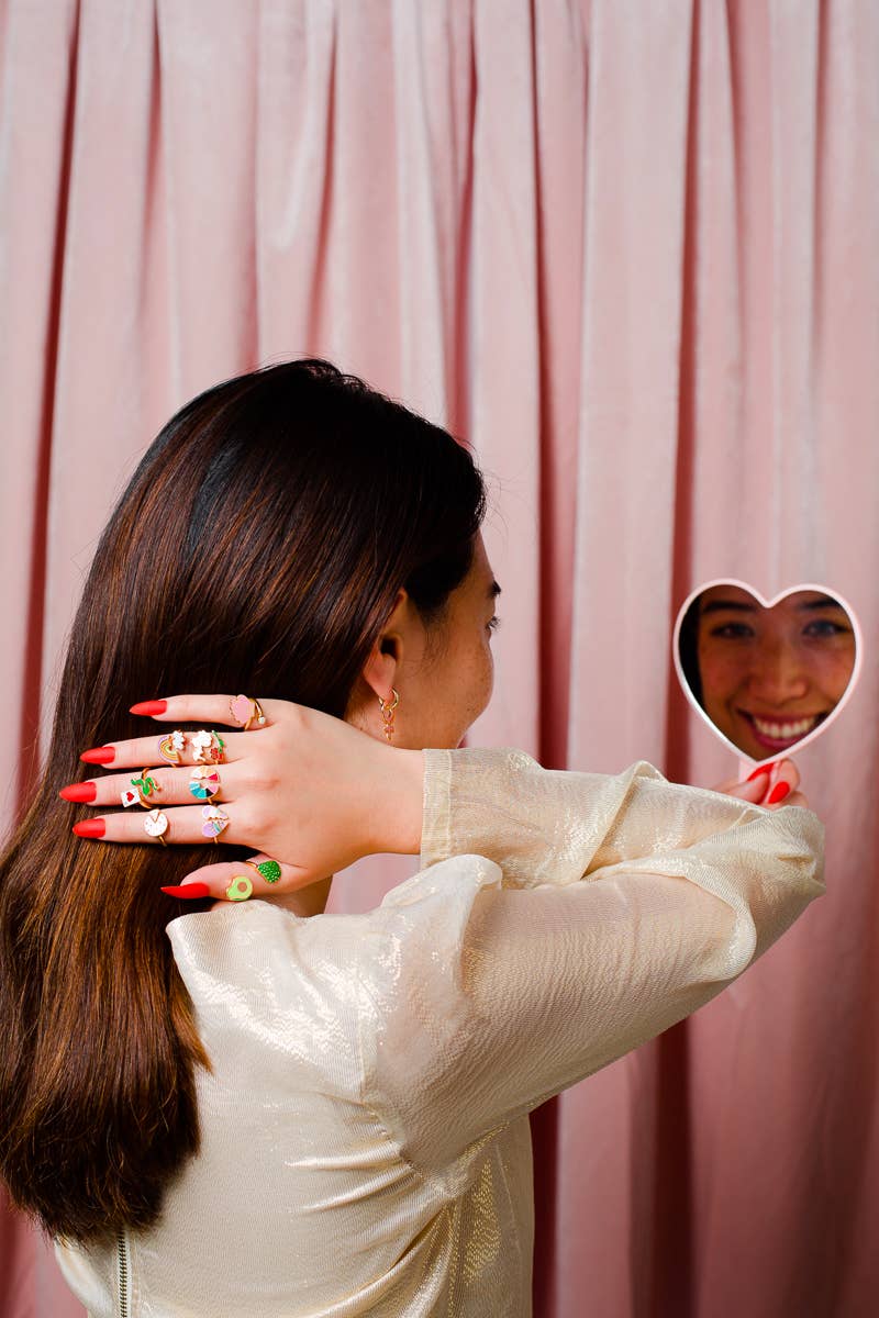 Bad B*tch Ring | Adjustable Gold Enamel Jewelry Gift
