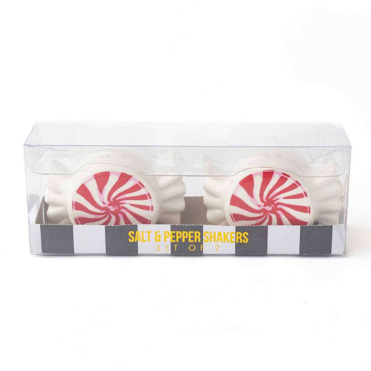 Peppermint Candy Salt & Pepper Shaker Set, Boxed