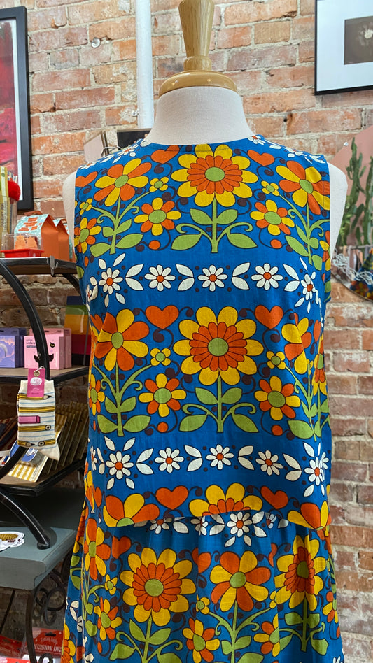 Muiticolor floral tank