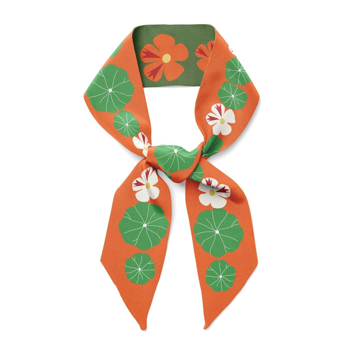 Nasturtium Garden Twilly Ribbon Scarf