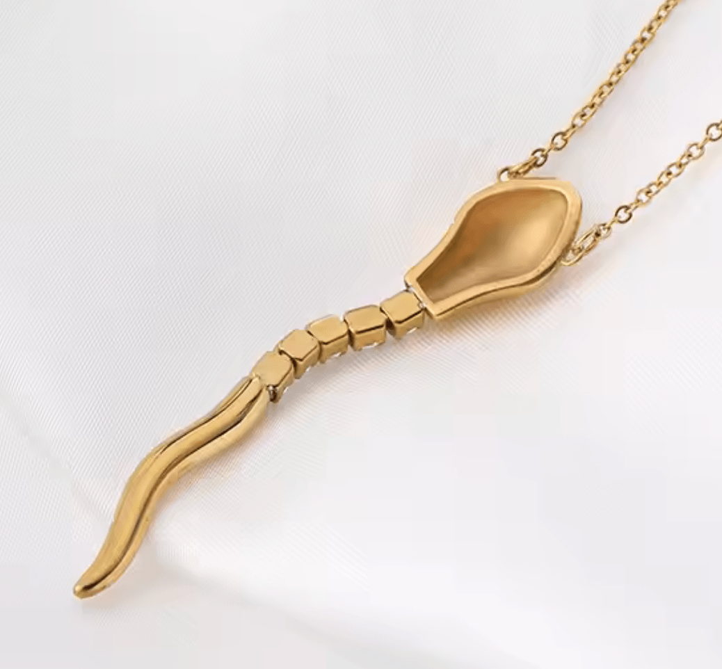 Snake - Tennis Necklace Serpent - Steel 14K CZ necklace - Tsuru