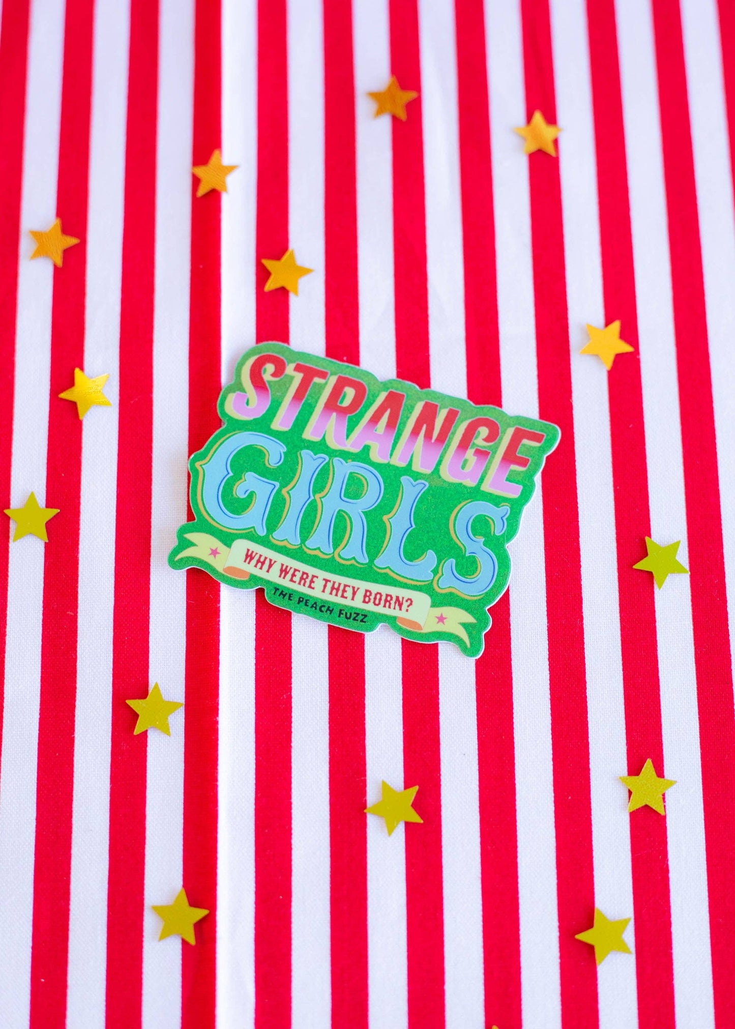 Strange Girls Glitter Sticker