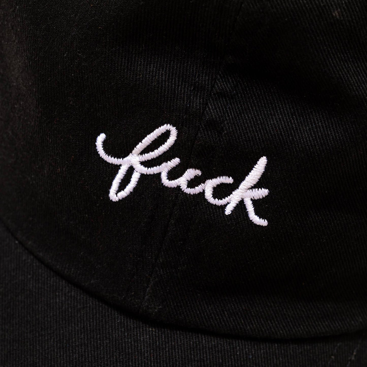 Fuck Script 100% Cotton Baseball Hat