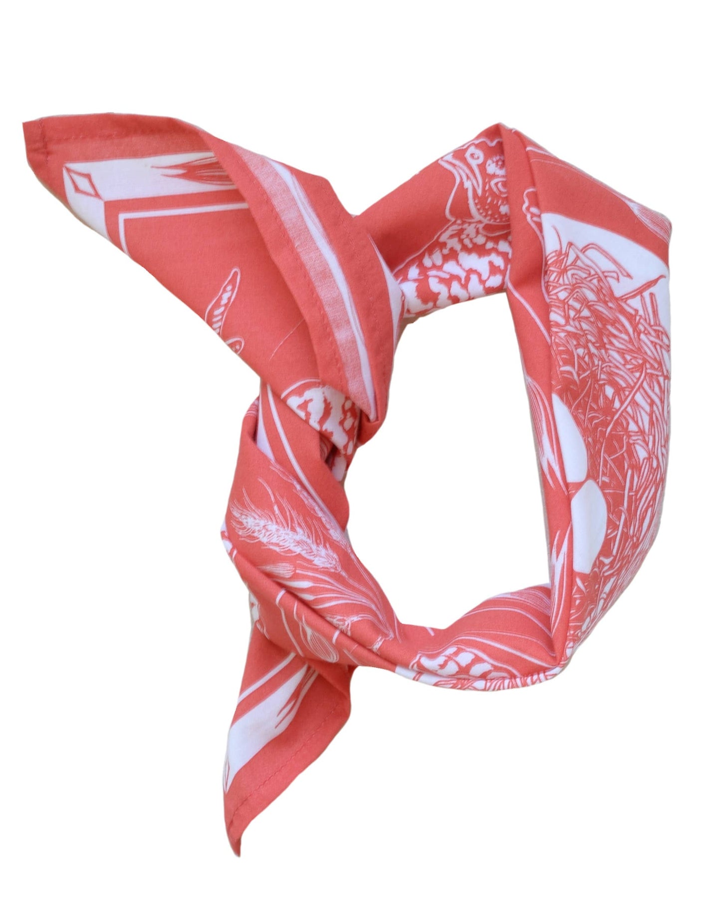 Chicken Bandana - 100% Cotton - Nautical Print - Hanky Ascot