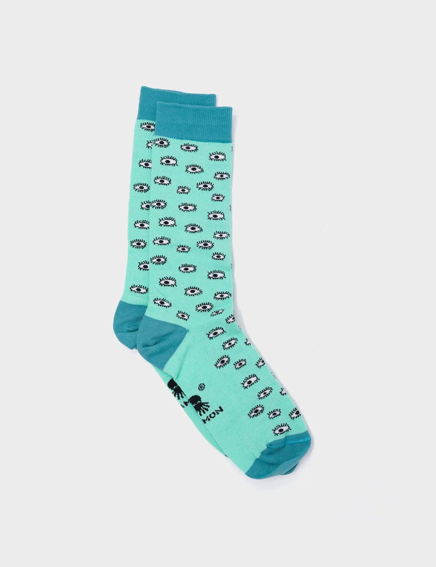Light Blue Socks - All Over Eyes